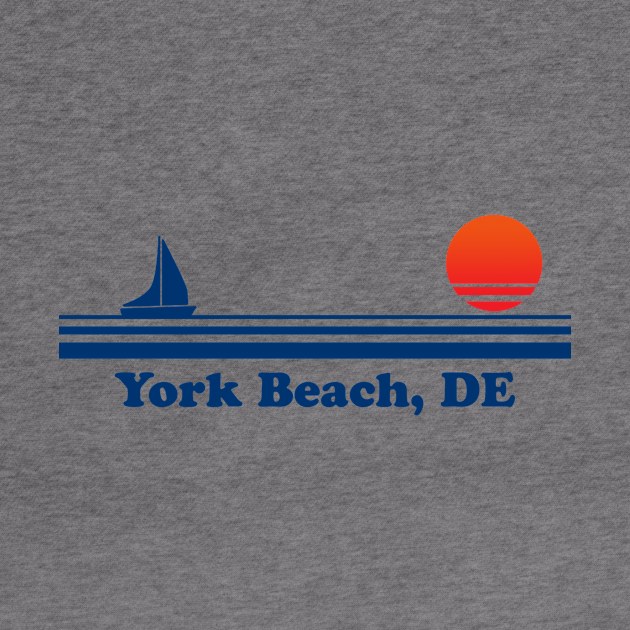 York Beach, DE - Sailboat Sunrise by GloopTrekker